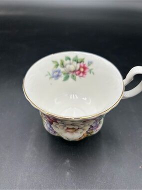 Royal Albert sherborne bone China Teacup only - White Multicolor Flowers